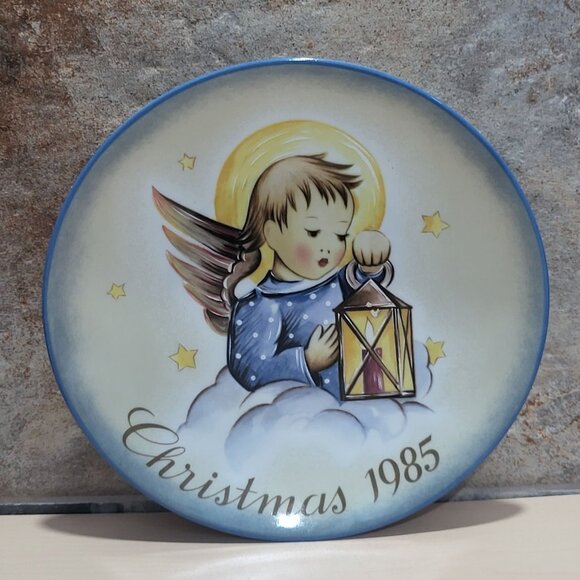 Schmid Hummel Christmas 1985 Heaven Light Decorative Wall Hanging Plate - Picture 1 of 11